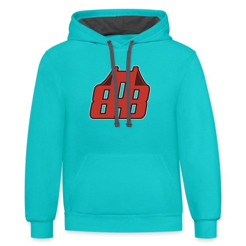 Bay Area Buggs Official Logo - Unisex Contrast Hoodie