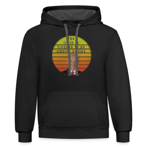 The Truth is Treason in an empire of lies - Unisex Contrast Hoodie