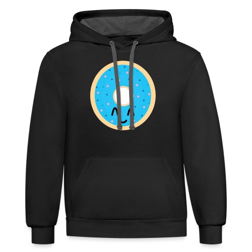 donut time - Unisex Contrast Hoodie