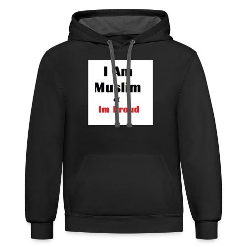 I Am Muslim - Unisex Contrast Hoodie