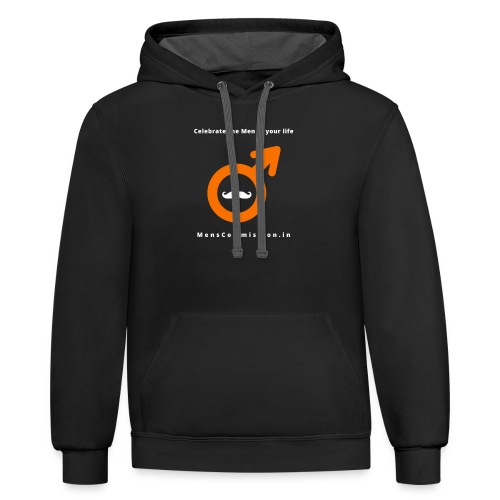 Celebrate the Men in your life - Unisex Contrast Hoodie