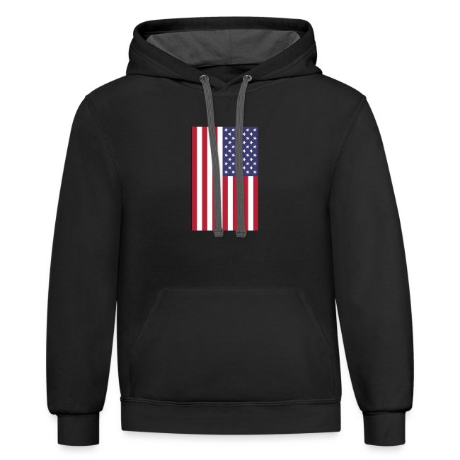 vertical American flag graphic design