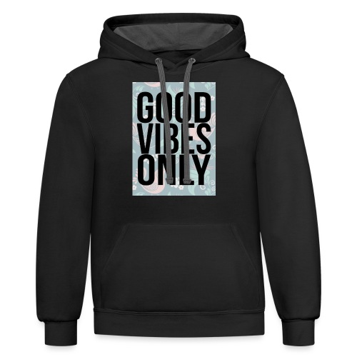 good vibes only birds - Unisex Contrast Hoodie