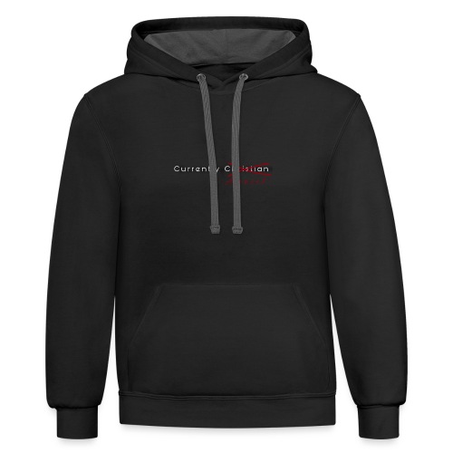 Currently Atheist Collection - Unisex Contrast Hoodie