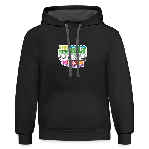 The Rocky Mountain Synthesizer Meet Logo - Unisex Contrast Hoodie