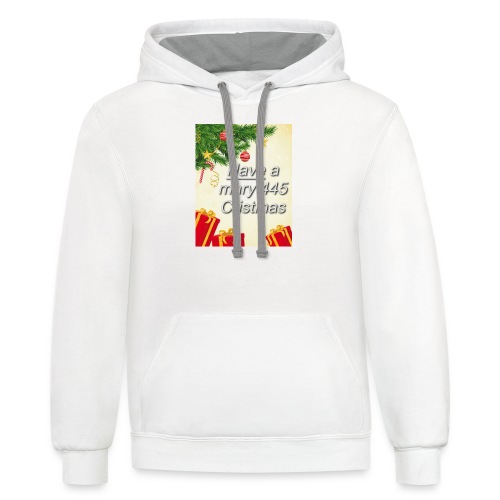 Have a Mary 445 Christmas - Unisex Contrast Hoodie