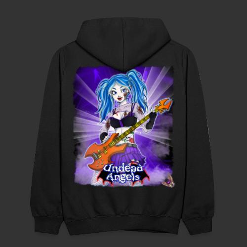 Undead Angels: Zombie Bassist Ashley Classic - Unisex Contrast Hoodie