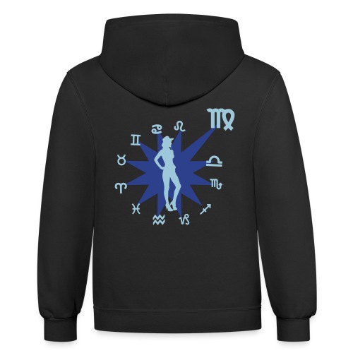 Virgo For T-shirts - Unisex Contrast Hoodie