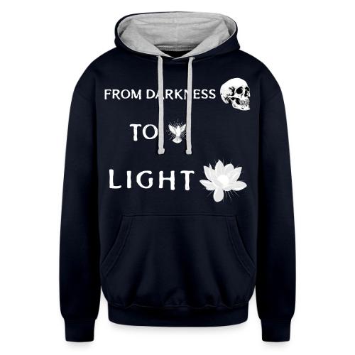 From Darkness To Light - Unisex Contrast Hoodie