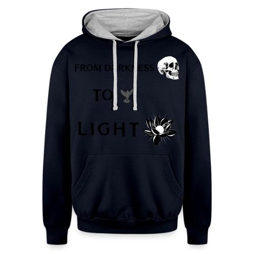 From Darkness To Light - Unisex Contrast Hoodie