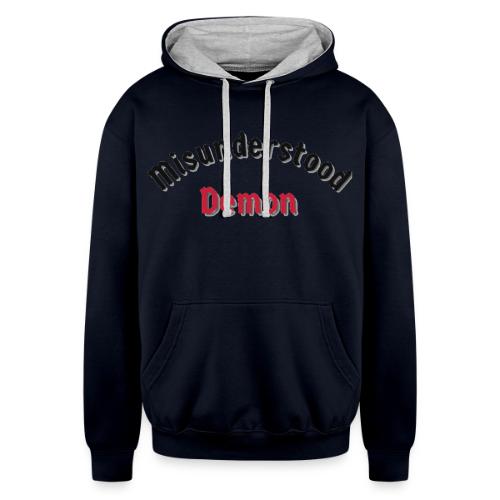 Misunderstood Demon logo (Clothing) - Unisex Contrast Hoodie