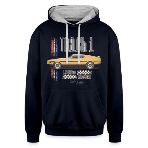 Mach 1 - Legend Racers - Unisex Contrast Hoodie