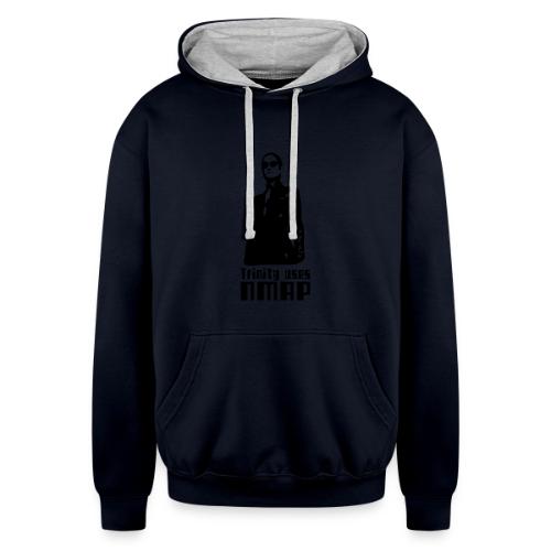 Uses Nmap - Unisex Contrast Hoodie