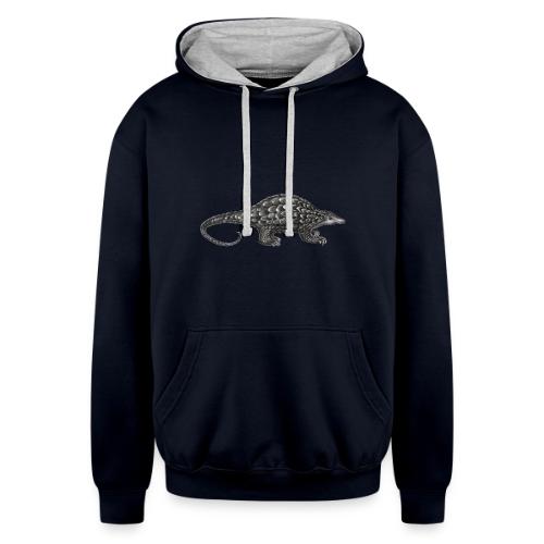 pangolin whole - Unisex Contrast Hoodie