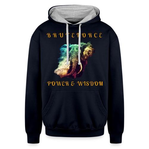 POWER WISDOM - Unisex Contrast Hoodie
