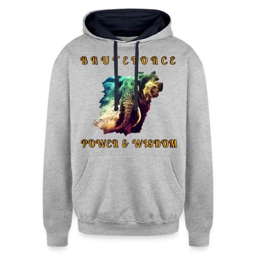 POWER WISDOM - Unisex Contrast Hoodie