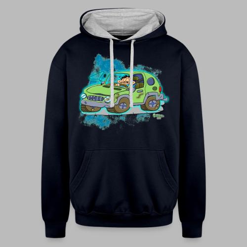 Ongher's UFO Car - Unisex Contrast Hoodie