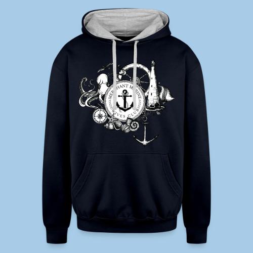 MMWC Nautical Images - Unisex Contrast Hoodie