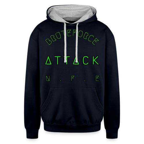 BRUTEFORCE ATTACK - Unisex Contrast Hoodie