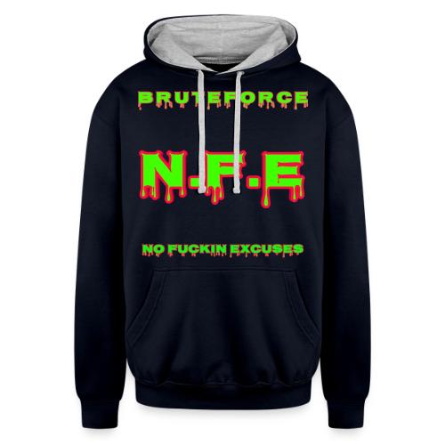 N F E - Unisex Contrast Hoodie