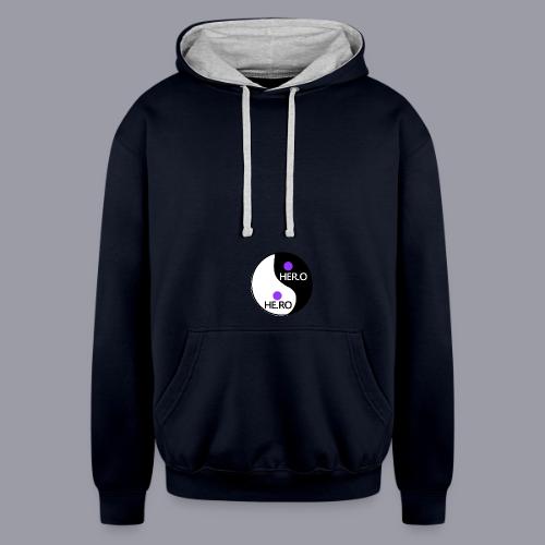 HE.RO / HER.O - Unisex Contrast Hoodie