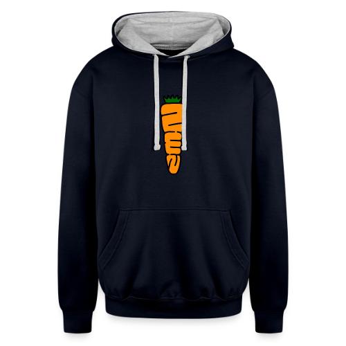 Zen Carrot - Unisex Contrast Hoodie