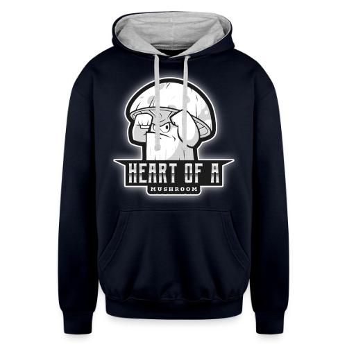 Heart Of A Mushroom - Unisex Contrast Hoodie