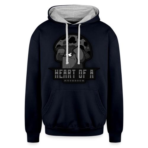 Heart Of A Mushroom - Unisex Contrast Hoodie