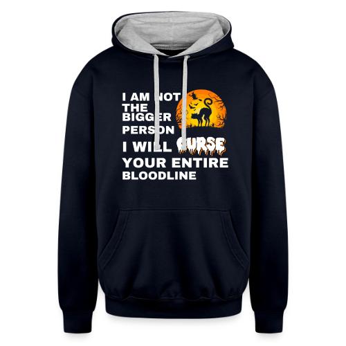 I am not the bigger person - Unisex Contrast Hoodie