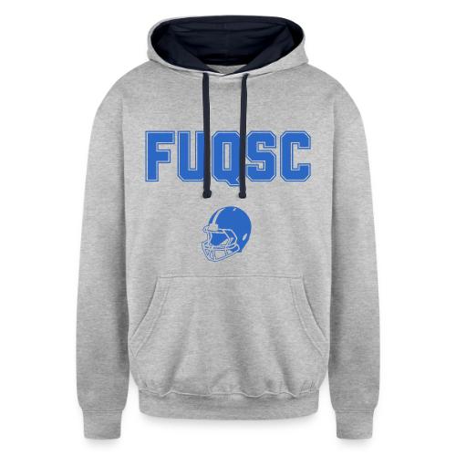 FUQSC with Helmet - Unisex Contrast Hoodie