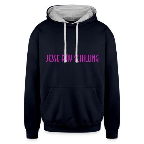 jesse ray schilling text logo - Unisex Contrast Hoodie