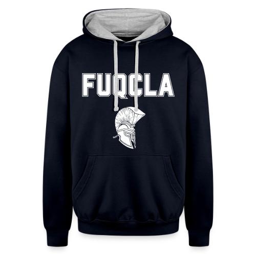 FUQCLA with Trojan Head - Unisex Contrast Hoodie