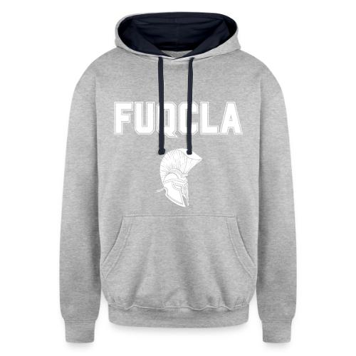 FUQCLA with Trojan Head - Unisex Contrast Hoodie