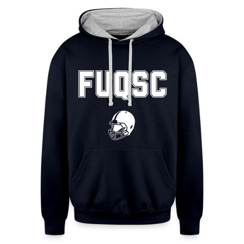 FUQSC with Helmet - Unisex Contrast Hoodie