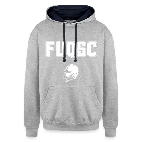 FUQSC with Helmet - Unisex Contrast Hoodie