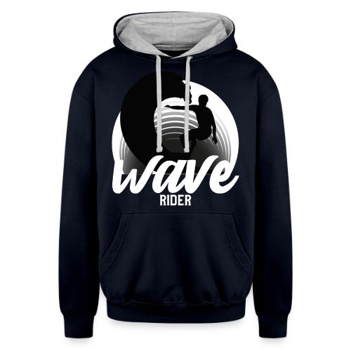 Wave Rider - Unisex Contrast Hoodie