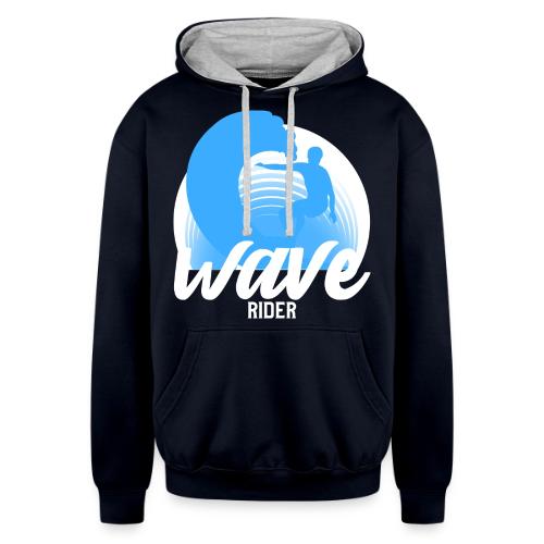 Wave Rider - Unisex Contrast Hoodie