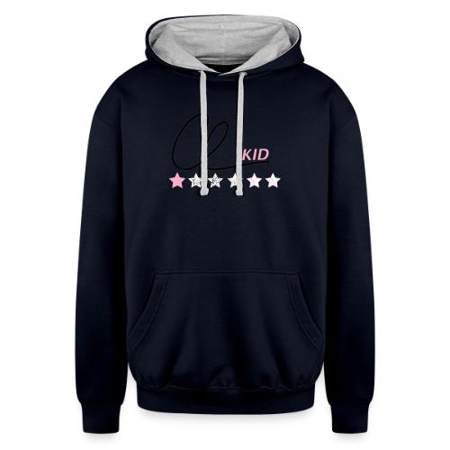 CL KID Logo (Pink) - Unisex Contrast Hoodie