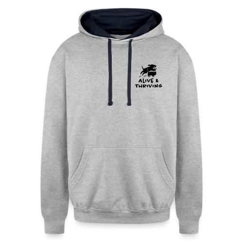 Alive Thriving Animal Behavior Program - Unisex Contrast Hoodie