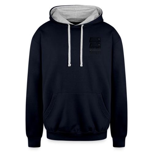 BLACK FADEAWAY LOGO - Unisex Contrast Hoodie
