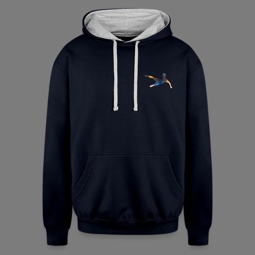 Soccer / Football Champions Design silhouette - Unisex Contrast Hoodie