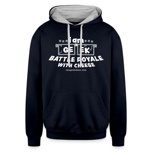 Battle Royale With Cheese - Unisex Contrast Hoodie