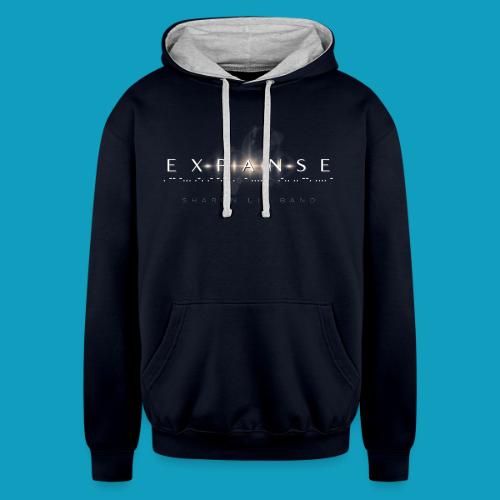 E X P A N S E on front / Avatars on back - Unisex Contrast Hoodie