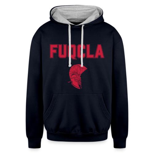 FUQCLA with Trojan Head - Unisex Contrast Hoodie