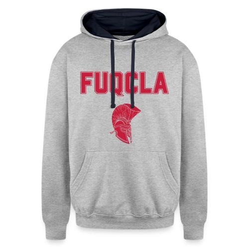 FUQCLA with Trojan Head - Unisex Contrast Hoodie