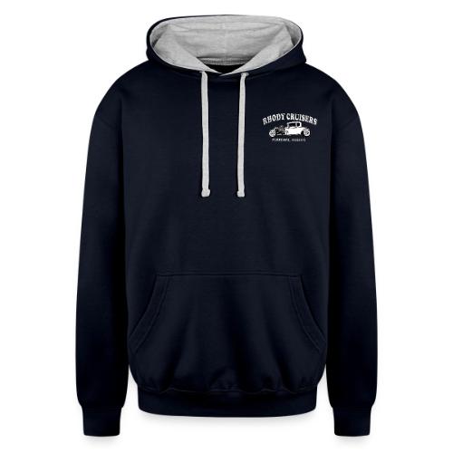 Cars & Coffee Event with Rhody Cruisers Lapel - Unisex Contrast Hoodie