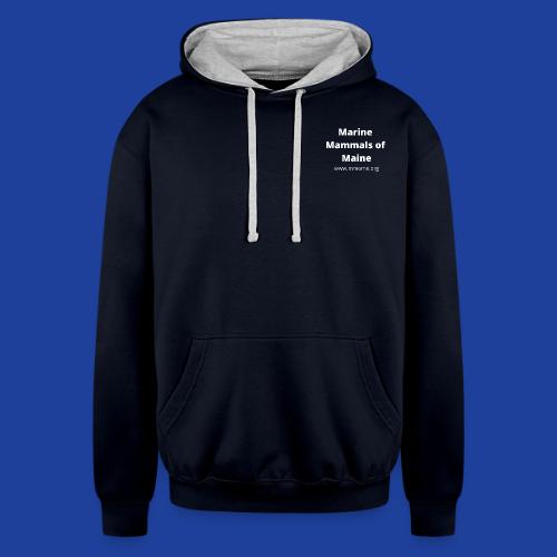 MMoME.org(Front) Seal Wave (Back) - Unisex Contrast Hoodie