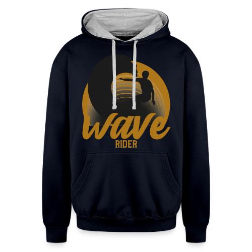 Wave Rider - Unisex Contrast Hoodie