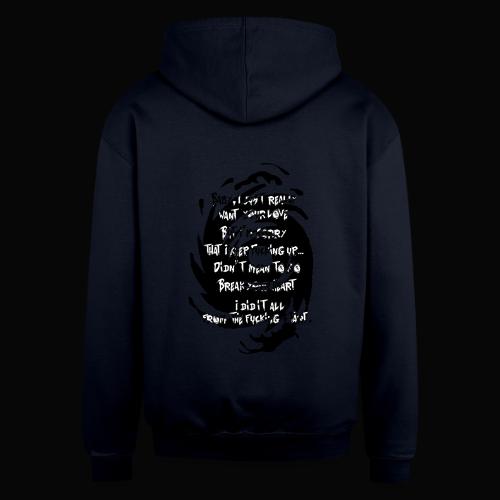 𝓘 𝓦𝓪𝓷𝓽 𝔂𝓸𝓾𝓻 𝓛𝓸𝓿𝓮 - 𝐵𝓁𝒶𝒸𝓀 - Unisex Contrast Hoodie
