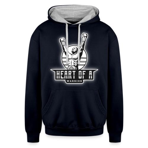 Heart Of A Warrior - Unisex Contrast Hoodie